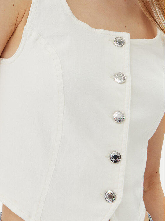 Vero Moda Vero Moda Mellény Wild Alinia 10323777 Fehér Slim Fit