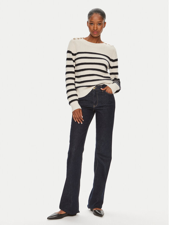 Morgan Morgan Pullover 241-MASHI Écru Regular Fit