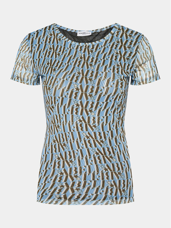 Marella Marella T-shirt Zulia 2413971014 Blu Regular Fit
