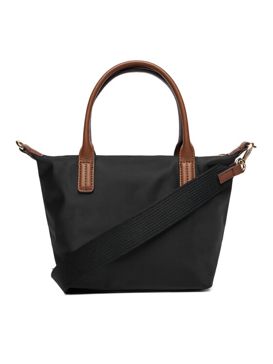 Tommy Hilfiger Tommy Hilfiger Kabelka Popette Mini Tote AW0AW17709 Čierna