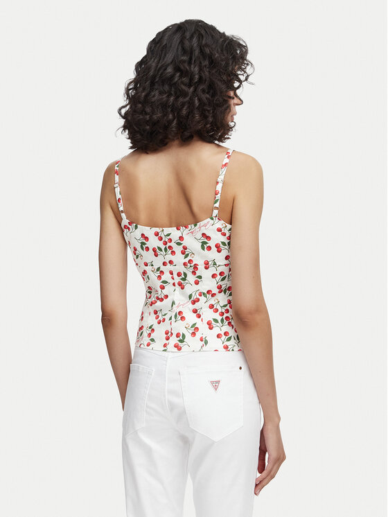 Guess Guess топ W6YH97 W4497 Бял Regular Fit