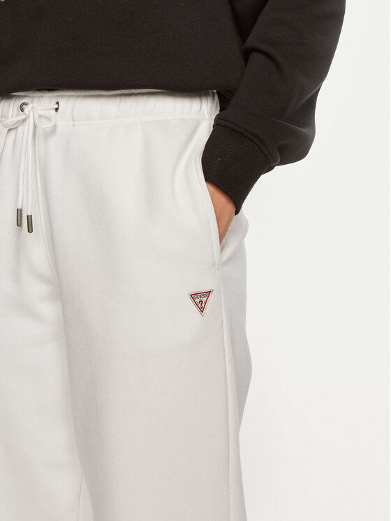 Guess Jeans Guess Jeans Pantaloni da tuta W4YB33 KC811 Bianco Regular Fit