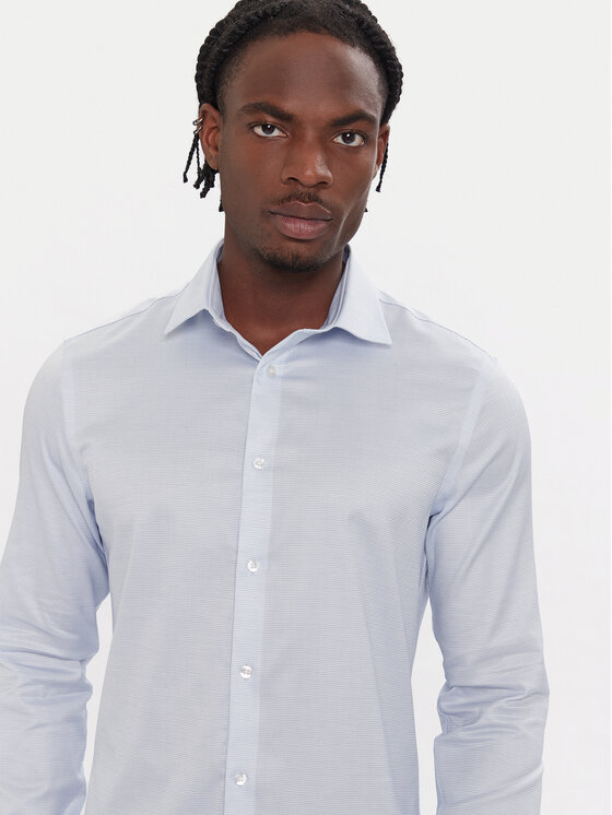 Calvin Klein Calvin Klein Camicia LV019EU068 Celeste Slim Fit