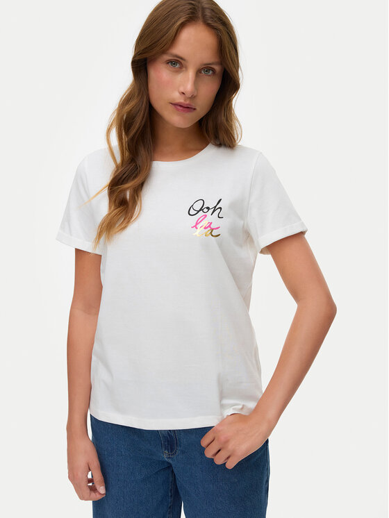 Vero Moda Vero Moda T-Shirt Ikami 10340181 Weiß Regular Fit