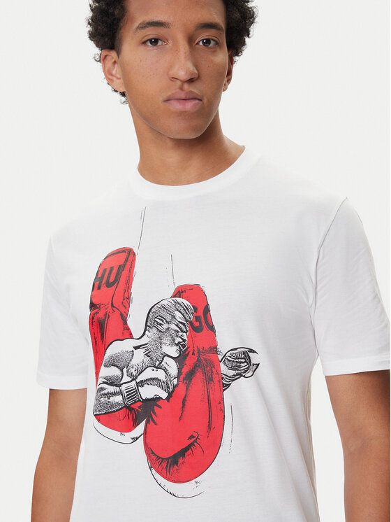 HUGO HUGO T-shirt Diboxer 50542560 Bijela Regular Fit