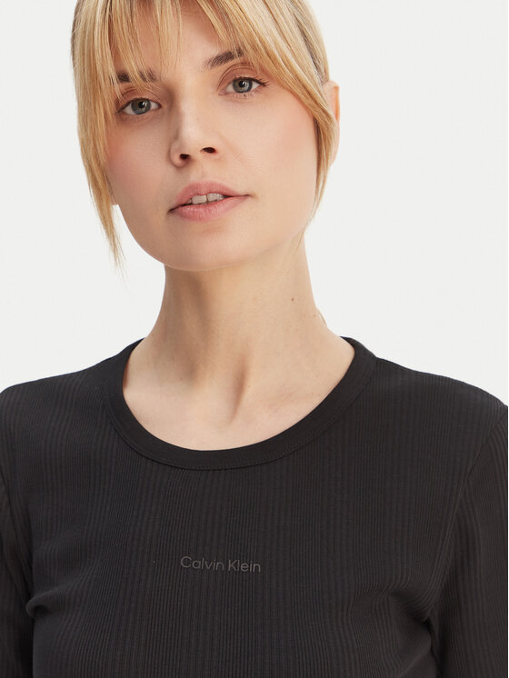 Calvin Klein Calvin Klein T-krekls Varigated LV044F211G Melns Slim Fit