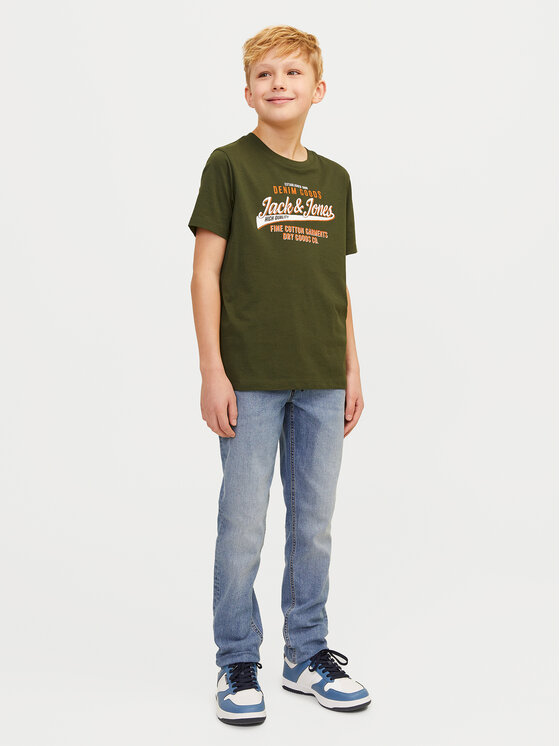 Jack&Jones Junior Jack&Jones Junior Jeans hlače Glenn 12260574 Modra Slim Fit