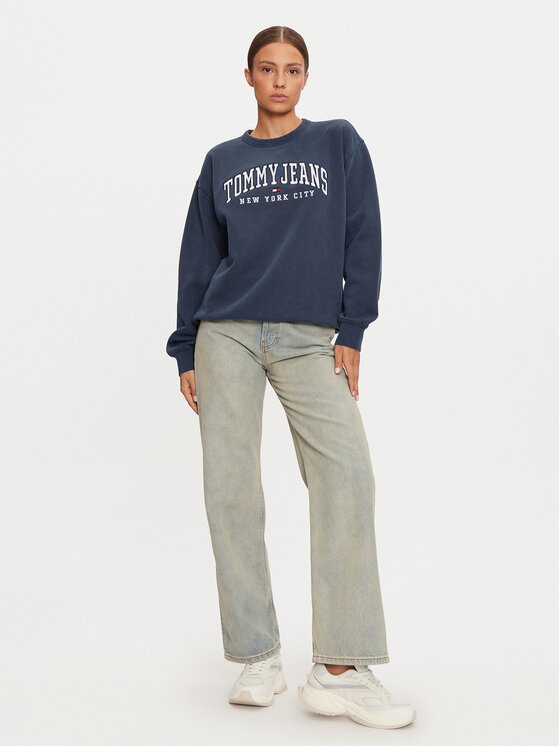 Tommy Jeans Tommy Jeans Μπλούζα Varsity DW0DW19824 Σκούρο μπλε Regular Fit