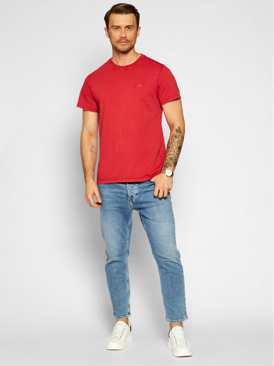 T-shirt M1GI48 K8FQ1 Rosso Regular Fit