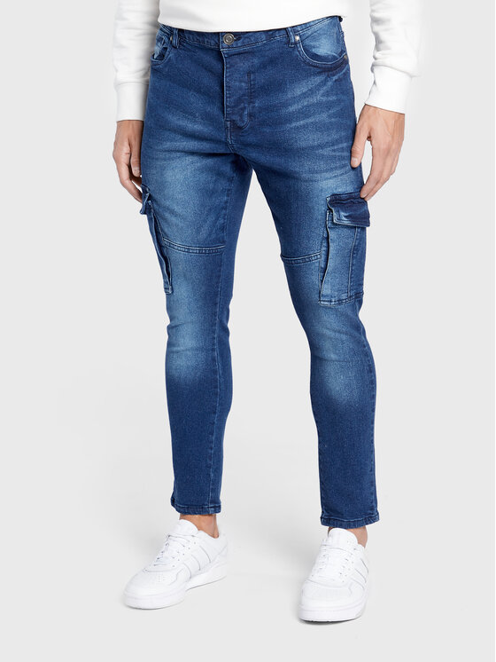 Brave Soul Jeans hlače MJN-VICTOR Modra Skinny Fit