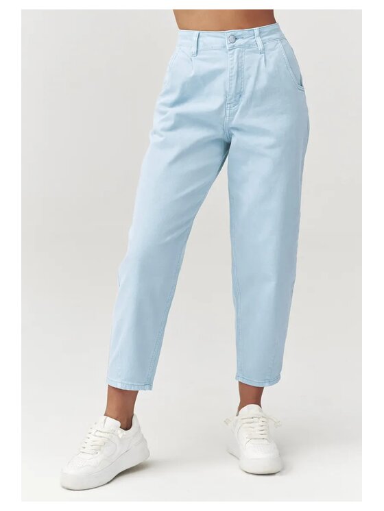 Makadamia Makadamia Jeansy C31 Niebieski Baggy Fit