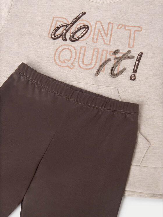 Mayoral Mayoral Set Sweatshirt und Leggings 7753 Braun Regular Fit