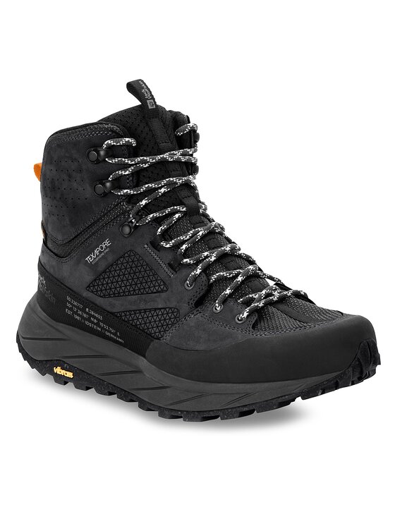 Jack Wolfskin Jack Wolfskin Trekking čevlji Terraquest Texapore Mid M 4056381 Črna