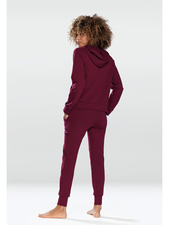 DKaren Sport DKaren Sport Dres Seattle Bordowy Classic Fit