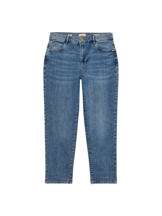 Oltre Oltre Jeansy P579R108582N024 Turkusowy Boy Fit