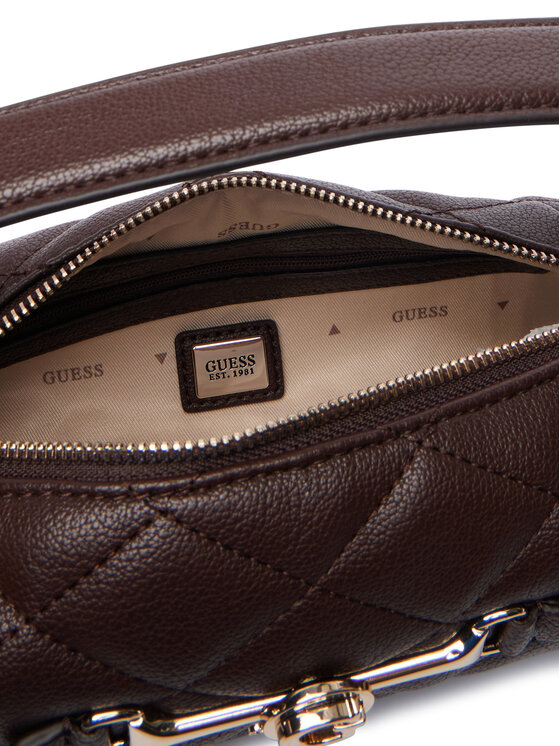 Guess Guess Дамска чанта Frances Mini HWQG22 41720 Кафяв