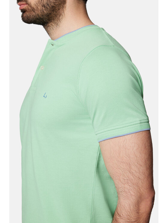 Lancerto Lancerto Polo Robbie PO073124000016 Zielony Regular Fit