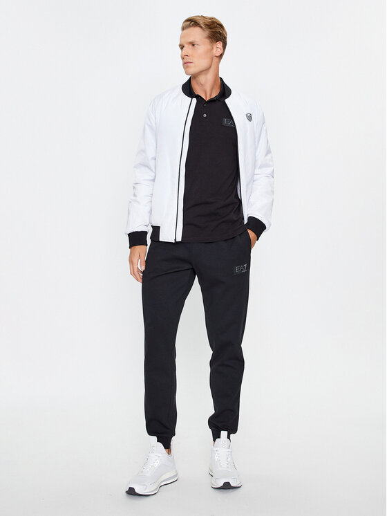 EA7 Emporio Armani EA7 Emporio Armani Тениска с яка и копчета 6RPF78 PJBVZ 1200 Черен Regular Fit
