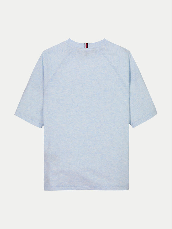 Tommy Hilfiger Tommy Hilfiger Тишърт Varsity KB0KB09533 D Светлосиньо Regular Fit