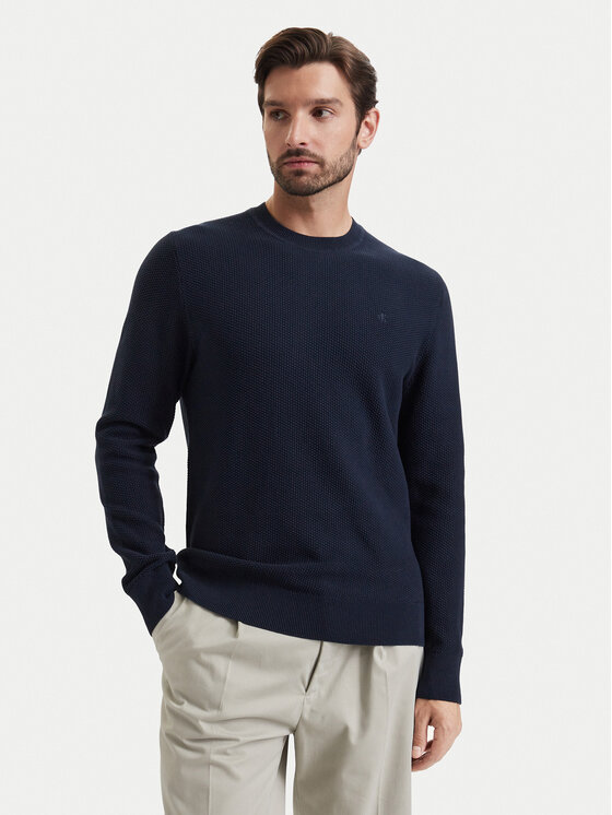 Calvin Klein Calvin Klein Džemper LV04LF304G Tamnoplava Regular Fit