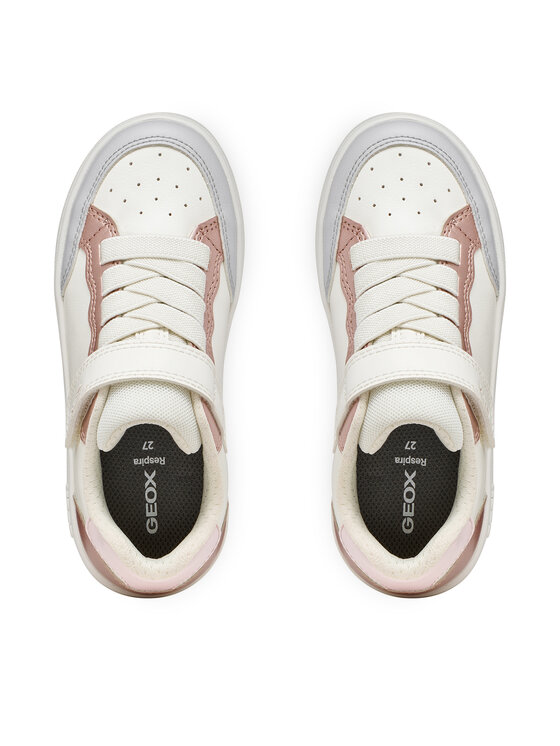 Geox Geox Sneakers J Eclyper Girl J65LRB 054AJ C0406 D Bianco