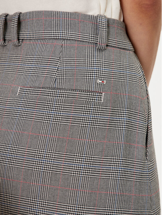 Tommy Hilfiger Tommy Hilfiger Trapecijos formos sijonas WW0WW42249 Pilka Regular Fit