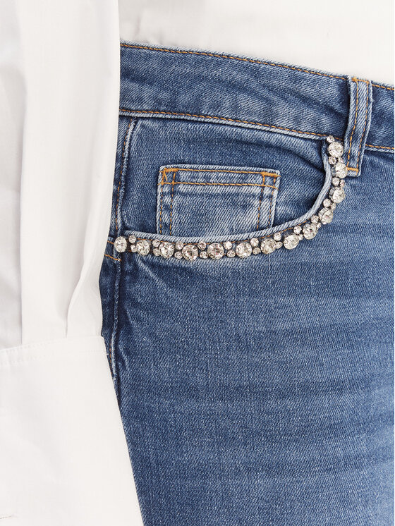 Liu Jo Liu Jo Jeans hlače UA6006 D0310 Modra Slim Fit