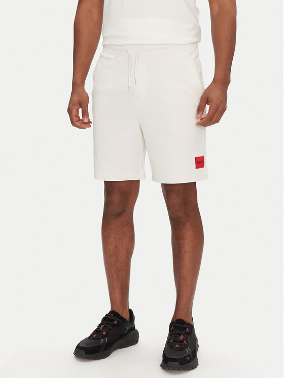 HUGO HUGO Pantaloni scurți sport Diz222 50466196 Écru Regular Fit