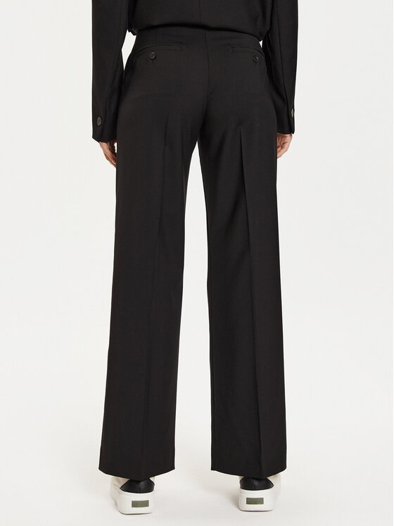 Weekend Max Mara Weekend Max Mara Hlače Visivo 2425136041 Crna Relaxed Fit