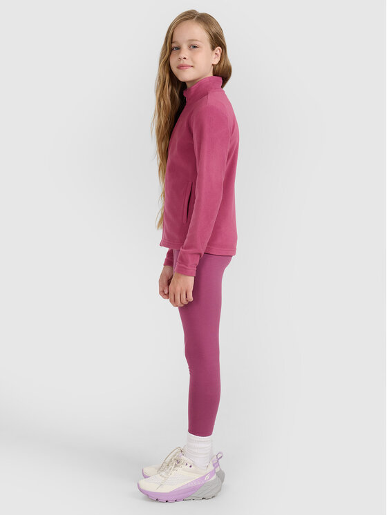4F 4F Bluza BASIC+ Fioletowy Slim Fit