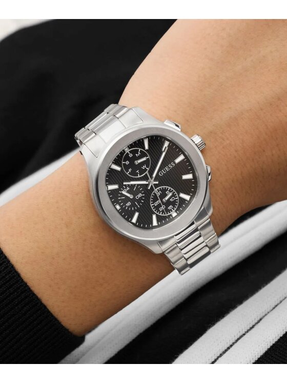 Guess Guess Zegarek GW1048G1 Srebrny