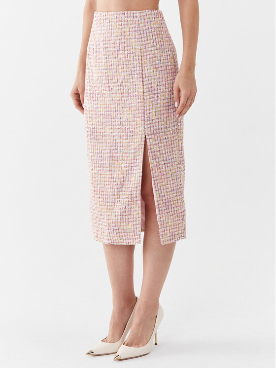 Glamorous Glamorous Puzdrová sukňa CK6777 Ružová Slim Fit