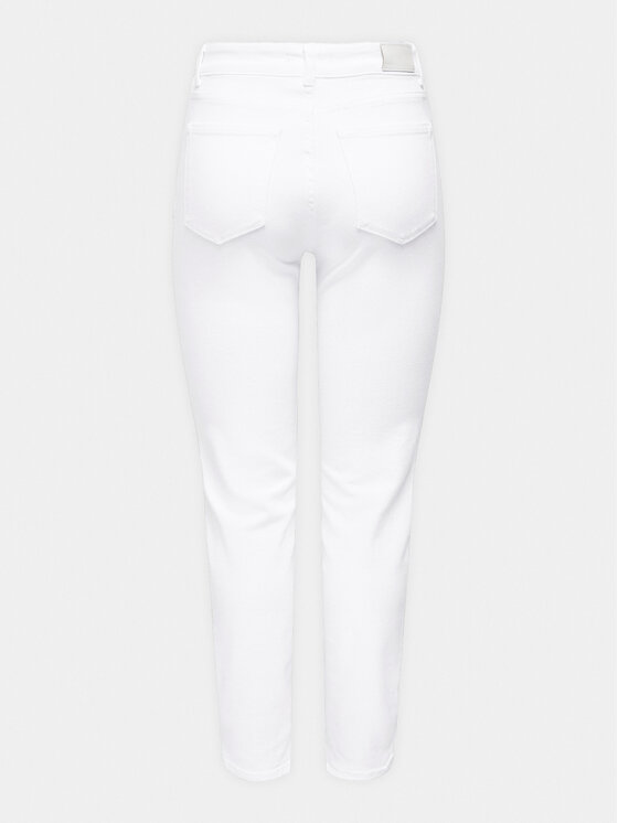 ONLY ONLY Jeansy Emily 15292435 Bílá Straight Fit