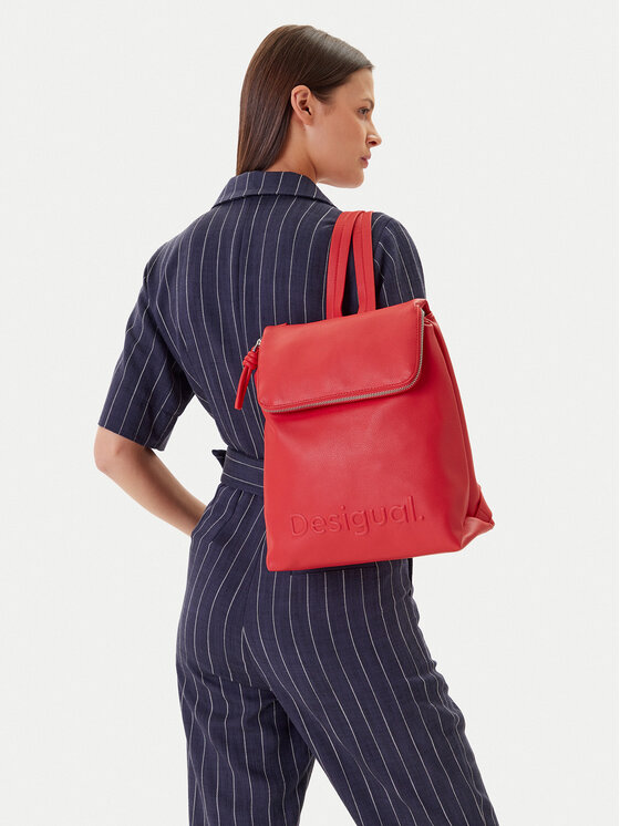 Desigual Desigual Seljakott Half Hampton 25SAKP52 Korallivärviline