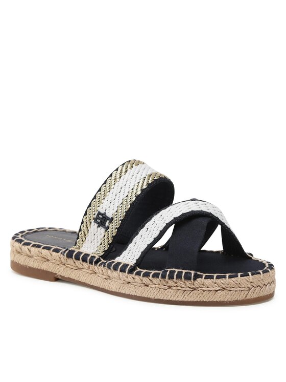 Tommy Hilfiger Tommy Hilfiger Espadrile Golden Webbing Sandal FW0FW07096 Bleumarin