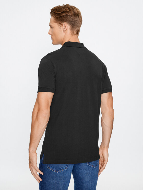 Tommy Jeans Tommy Jeans Tricou polo DM0DM15370 Negru Slim Fit