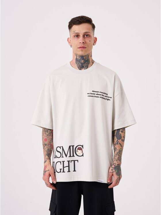Machinist Machinist T-Shirt Koszulka Z Krótkim Rękawem Oversize Jasna Szara Machinist Cosmic Light XL Szary Oversize