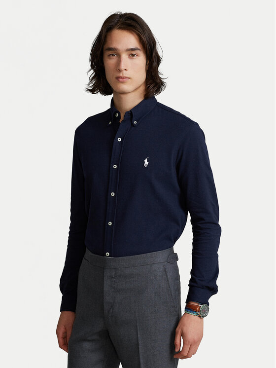 Polo Ralph Lauren Polo Ralph Lauren Πουκάμισο 710654408016 Σκούρο μπλε Regular Fit