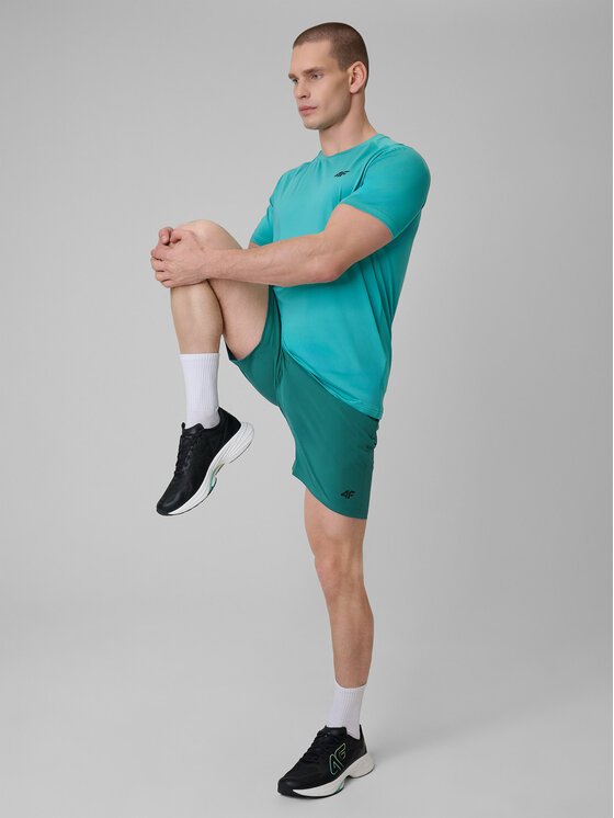4F 4F Szorty sportowe MULTI ACTIVE Zielony Regular Fit