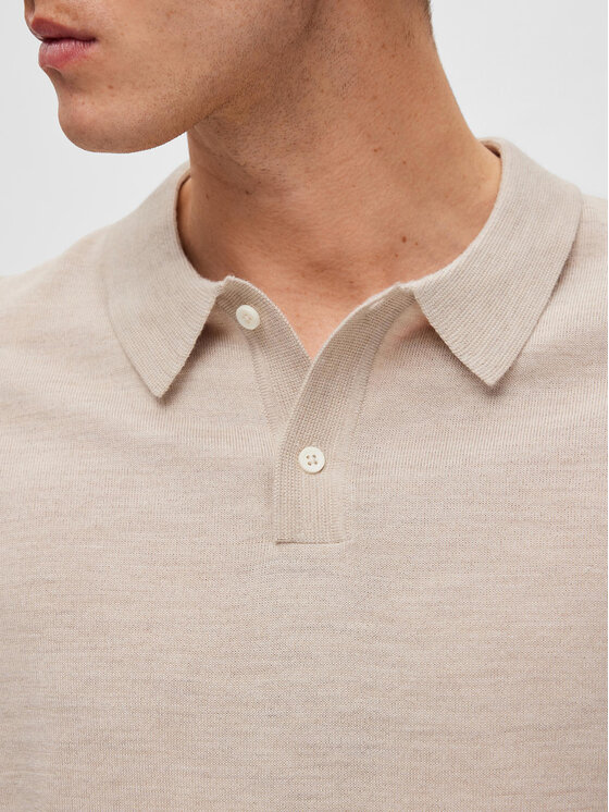Selected Homme Selected Homme Polo marškinėliai 16088649 Smėlio