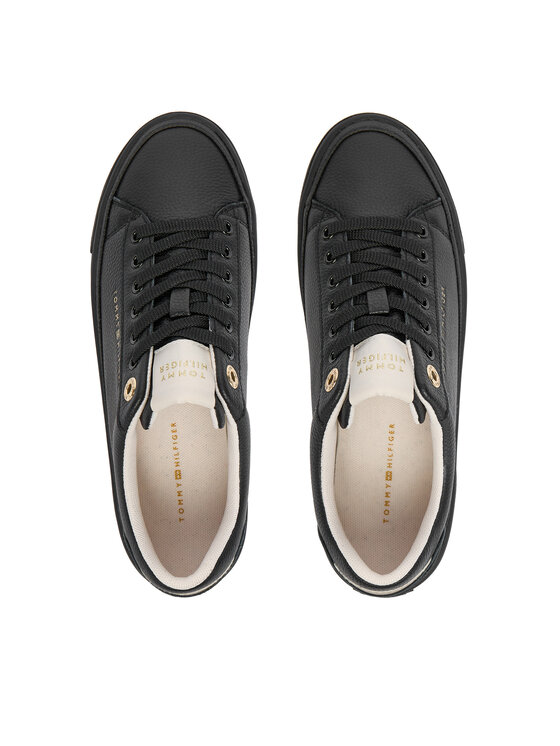 Tommy Hilfiger Tommy Hilfiger Sneakers Th Platform Sneaker Tumbled Ltr FW0FW09018 Negru