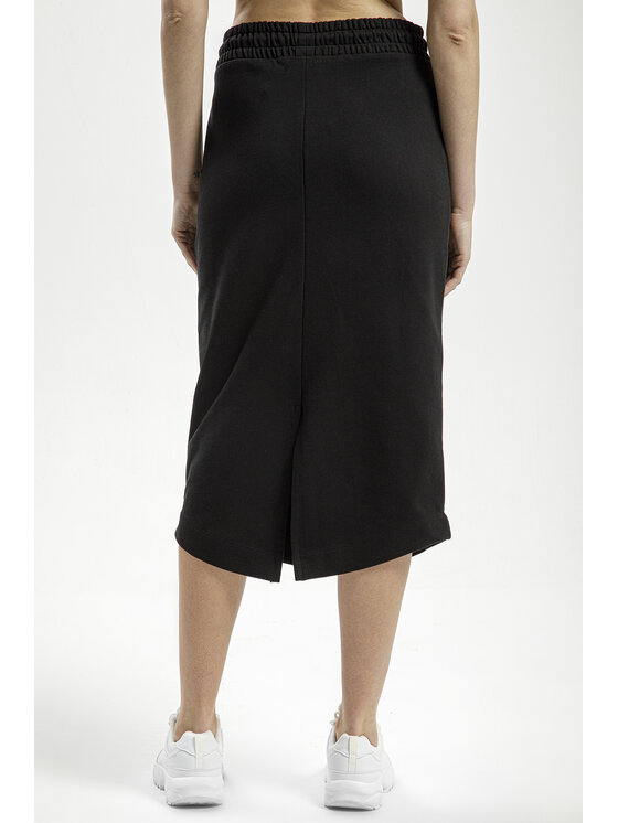 Cross Jeans Cross Jeans Spódnica midi 80126-020 Czarny Regular Fit