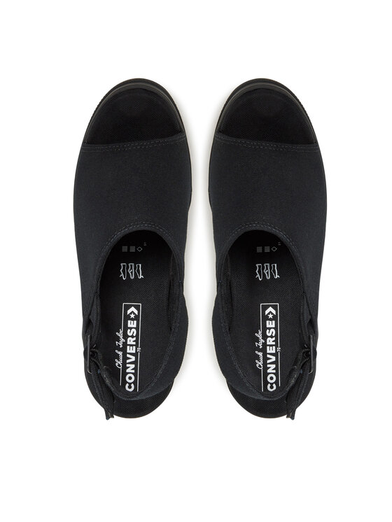 Converse Converse Sandály Chuck 70 De Luxe Heel Sandal Platform A12567C Černá