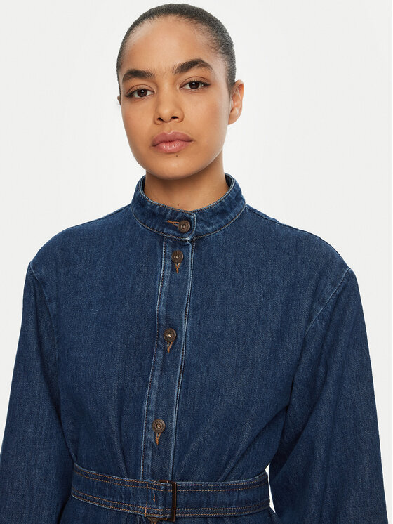 Weekend Max Mara Weekend Max Mara Jeans haljina Euro 2515221021 Tamnoplava Relaxed Fit