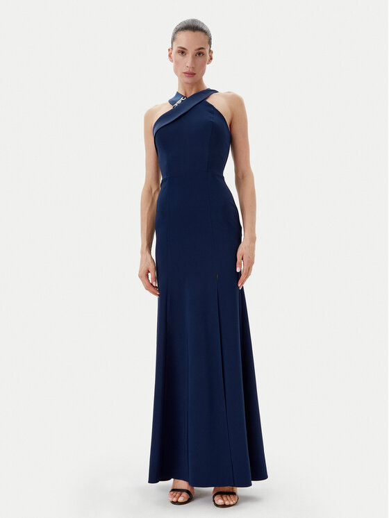 Rinascimento Rinascimento Večernja haljina CFC0019847002 Tamnoplava Regular Fit
