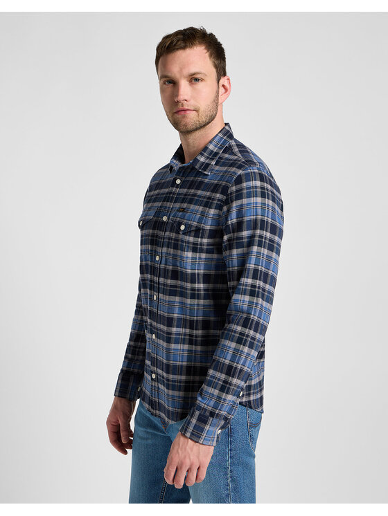Lee Lee Koszula REGULAR SHIRT Niebieski Regular Fit