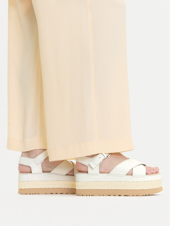 Ugg Ugg Sandály W Aubrey Ankle Strap 1169650 Écru