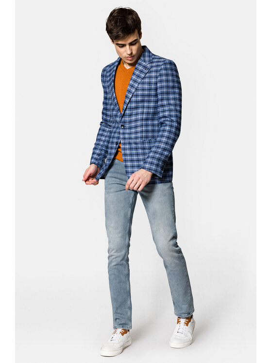 Lancerto Lancerto Marynarka Corley MA131123000019 Niebieski Slim Fit