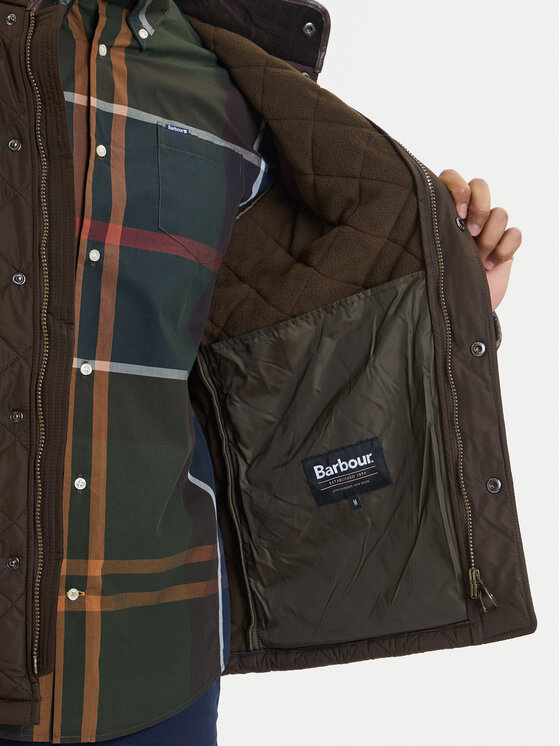 Barbour Barbour Kevad-sügis jope MQU0281OL51 Powell Roheline Slim Fit
