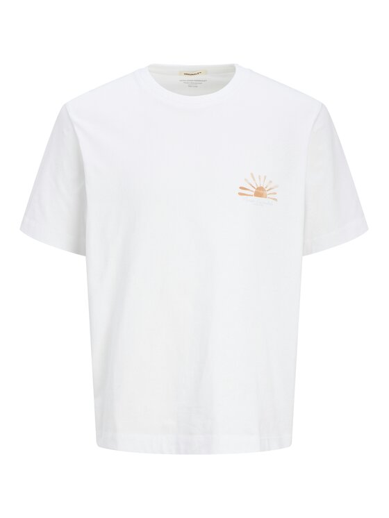 Jack & Jones Junior Jack & Jones Junior Tričko Canggu 12278649 Biela Relaxed Fit
